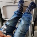 mit baby im Flugzeug